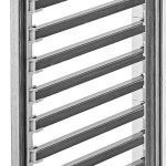Cambro UGNPR11F18480 Camshelving® GN 1/1 Full Size 18 Pan Trolley Rack with Casters - Unassembled