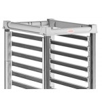 Cambro UGNPR11F18480 Camshelving® GN 1/1 Full Size 18 Pan Trolley Rack with Casters - Unassembled