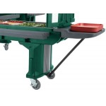 Cambro VBRL5519 Green 5' Versa Food / Salad Bar with Standard Casters - Low Height