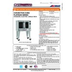 Southbend PCE75S/TD Platinum Series 5-Shelf Single Deck Full Size Standard Electric Convection Oven with Touchscreen Controls - 208V, 1 Phase, 7.5 kW Southbend PCE75S/TD Platinum Series 5-Shelf Single Deck Full Size Standard Electric Convection Oven with Touchscreen Controls - 208V, 1 Phase, 7.5 kW