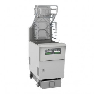 Pitco® SFSGLVRF Solstice 76 lb. Reduced Oil Volume / High Output Natural Gas Rack Floor Fryer with Intellifry Computer Controls and Automatic Top-Off - 125,000 BTU