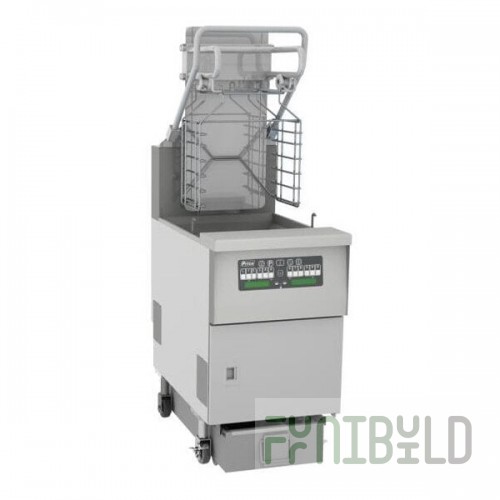 Pitco® SFSGLVRF Solstice 76 lb. Reduced Oil Volume / High Output Natural Gas Rack Floor Fryer with Intellifry Computer Controls and Automatic Top-Off - 125,000 BTU