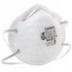 3M 8214 N95 Particulate Respirator with Cool Flow Valve, Foam Face Seal, Cake-Resistant Filters, and Nuisance Level Organic Vapor Relief - 10/Pack