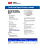 3M 8214 N95 Particulate Respirator with Cool Flow Valve, Foam Face Seal, Cake-Resistant Filters, and Nuisance Level Organic Vapor Relief - 10/Pack