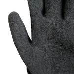 Cordova Monarch Black Engineered Fiber Cut Resistant Gloves with Black Latex Palm Coating - Large