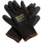 Cordova Monarch Black Engineered Fiber Cut Resistant Gloves with Black Latex Palm Coating - Large