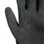 Cordova Monarch Black Engineered Fiber Cut Resistant Gloves with Black Latex Palm Coating - Large