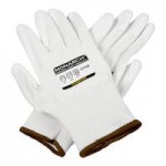 Cordova Monarch Black Engineered Fiber Cut Resistant Gloves with Black Latex Palm Coating - Large