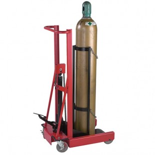 Wesco Industrial Products 300 lb. 4 Wheel Hydraulic Cylinder Pedalift with 12