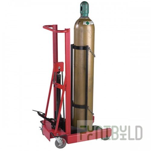 Wesco Industrial Products 300 lb. 4 Wheel Hydraulic Cylinder Pedalift with 12