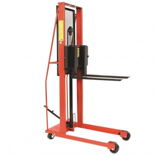 Wesco Industrial Products 1,000 lb. Economy Series Straddle Fork Stacker with 30 Wesco Industrial Products 1,000 lb. Economy Series Straddle Fork Stacker with 30
