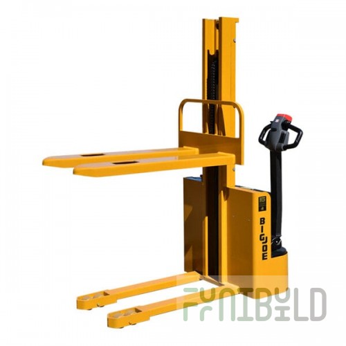 Big Joe Electric Single-Stage Walkie Straddle Stacker with 62