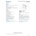 Sloan 2112229 ADA Height Elongated Floor-Mounted Rear Outlet Toilet with Bedpan Lugs - 1.28 to 1.6 GPF Sloan 2112229 ADA Height Elongated Floor-Mounted Rear Outlet Toilet with Bedpan Lugs - 1.28 to 1.6 GPF