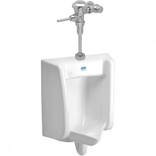 Zurn Elkay One Z.UR1.M Manual Urinal System with Wall Hung Urinal and Flush Valve - 0.125 GPF