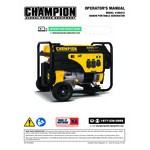 Champion Power Equipment 292 CC Gasoline Powered Portable Generator with Wheel Kit 100812 - 6,250 / 5,000W, 120/240V