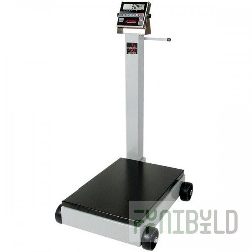 Cardinal Detecto 5852F-210 500 lb. Portable Digital Floor Scale with 210 Indicator and Tower Display, Legal for Trade