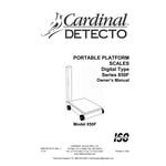 Cardinal Detecto 5852F-210 500 lb. Portable Digital Floor Scale with 210 Indicator and Tower Display, Legal for Trade