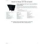 Vestil TDT-100-LD-BLACK 1 Cu. Yd. Black Light-Duty Bulk Tilt Truck - 850 lb. Capacity Vestil TDT-100-LD-BLACK 1 Cu. Yd. Black Light-Duty Bulk Tilt Truck - 850 lb. Capacity