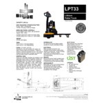 Big Joe Electric Pallet Truck LPT33 - 3,300 lb. Capacity Big Joe Electric Pallet Truck LPT33 - 3,300 lb. Capacity