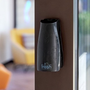 Fresh Products Eco-Air EACAB-F-000I012M-BLK Black Passive Air Freshener Cabinet - 12/Pack Fresh Products Eco-Air EACAB-F-000I012M-BLK Black Passive Air Freshener Cabinet - 12/Pack