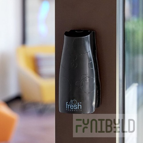 Fresh Products Eco-Air EACAB-F-000I012M-BLK Black Passive Air Freshener Cabinet - 12/Pack
