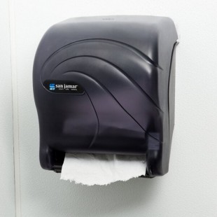 San Jamar T8090TBK Oceans Essence Hands Free Paper Towel Dispenser - Black Pearl San Jamar T8090TBK Oceans Essence Hands Free Paper Towel Dispenser - Black Pearl