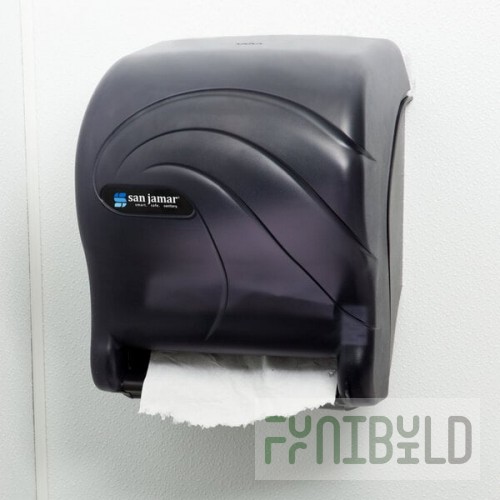 San Jamar T8090TBK Oceans Essence Hands Free Paper Towel Dispenser - Black Pearl