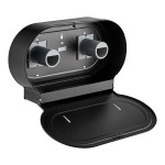 Lavex Matte Black Stainless Steel Surface-Mounted Jumbo Double-Roll Toilet Tissue Dispenser Lavex Matte Black Stainless Steel Surface-Mounted Jumbo Double-Roll Toilet Tissue Dispenser
