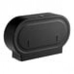 Lavex Matte Black Stainless Steel Surface-Mounted Jumbo Double-Roll Toilet Tissue Dispenser Lavex Matte Black Stainless Steel Surface-Mounted Jumbo Double-Roll Toilet Tissue Dispenser