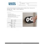 Lavex Matte Black Stainless Steel Surface-Mounted Jumbo Double-Roll Toilet Tissue Dispenser Lavex Matte Black Stainless Steel Surface-Mounted Jumbo Double-Roll Toilet Tissue Dispenser