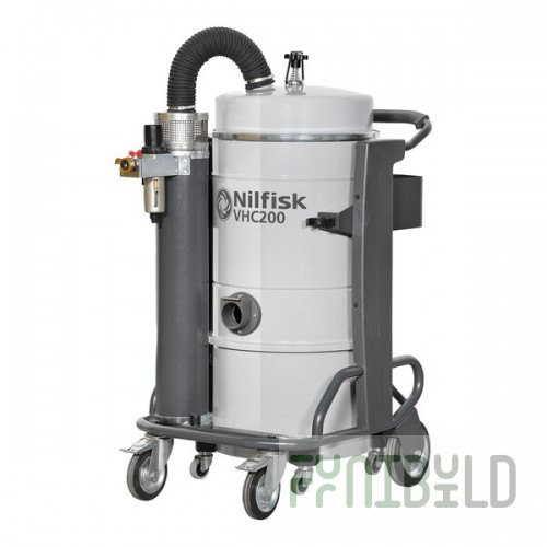 Nilfisk VHC200 SPECIAL 26 Gallon Steel Compressed Air Industrial Vacuum with HEPA Filtration - 120V