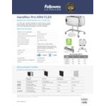 Fellowes AeraMax Pro AM4 FLEX 5000101 Silver / White Air Purifier with 4-Stage H13 HEPA Filtration and Mobile Floor Stand - 120V