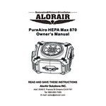 AlorAir PureAiro HEPA Max 870 3 Stage Filtration Industrial Air Scrubber - 115V AlorAir PureAiro HEPA Max 870 3 Stage Filtration Industrial Air Scrubber - 115V
