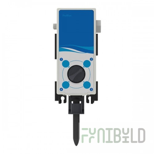 Seko ProMax PXB4F30U0000 4-Product Wall-Mount Venturi Chemical Dilution System with Button Activation and Flex Gap Backflow Prevention - 8 GPM