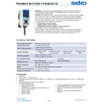 Seko ProMax PXB4F30U0000 4-Product Wall-Mount Venturi Chemical Dilution System with Button Activation and Flex Gap Backflow Prevention - 8 GPM