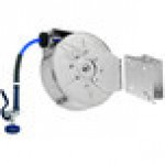 T&S B-7122-C01-ESB 30' Enclosed Stainless Steel Hose Reel with High Flow Spray Valve and Swing Bracket T&S B-7122-C01-ESB 30' Enclosed Stainless Steel Hose Reel with High Flow Spray Valve and Swing Bracket