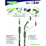 Unger nLite HiFlo Gen 1 AN30G 10' 2-Section Aluminum Extension Pole Unger nLite HiFlo Gen 1 AN30G 10' 2-Section Aluminum Extension Pole