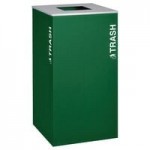 Ex-Cell Kaiser RC-KD36-PL BLX Kaleidoscope XL Series Black Texture Square 36 Gallon Customizable Plastic Receptacle Ex-Cell Kaiser RC-KD36-PL BLX Kaleidoscope XL Series Black Texture Square 36 Gallon Customizable Plastic Receptacle