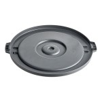 Advantage Supplies 44 Gallon Gray Round Commercial Trash Can Lid