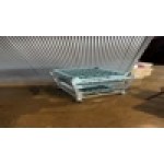 Steelton 8 Shelf Aluminum Glass Rack Cart with 8
