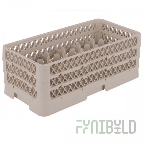 Vollrath HR1D1DA Traex® Half-Size Beige 17 Compartment 7 5/16