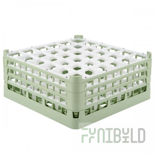 Vollrath 52781 Signature Full-Size Light Green 36-Compartment 7 11/16
