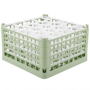 Vollrath 52754 Signature Lemon Drop Full-Size Light Green 20-Compartment 9 15/16