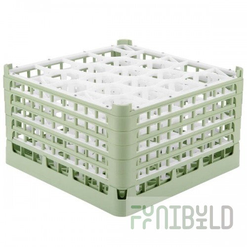 Vollrath 52754 Signature Lemon Drop Full-Size Light Green 20-Compartment 9 15/16