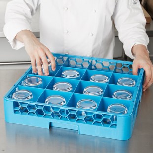 Carlisle RG1614 OptiClean 16 Compartment Glass Rack Carlisle RG1614 OptiClean 16 Compartment Glass Rack