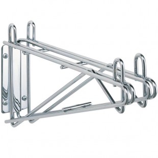 Metro 2WD18S Super Erecta Stainless Steel Double Direct Wall Mount Bracket for Adjoining 18 Metro 2WD18S Super Erecta Stainless Steel Double Direct Wall Mount Bracket for Adjoining 18