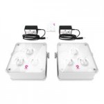 Ape Labs Mini 2.0 Wireless Battery-Operated LED Lights with 29 Color Presets, 2 Chargers, and Remote - 2/Set