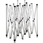 Backyard Pro Courtyard Series 10' x 15' White Straight Leg Heavy-Duty Aluminum Instant Pop-Up Canopy Tent