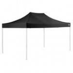 Backyard Pro Courtyard Series 10' x 15' White Straight Leg Heavy-Duty Aluminum Instant Pop-Up Canopy Tent