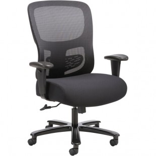 HON Sadie Black Big and Tall Chair with Adjustable Arms and Lumbar Support